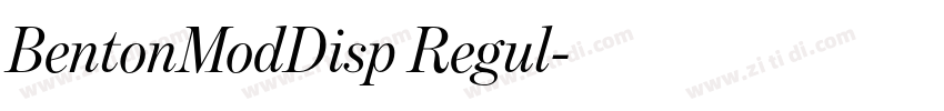 BentonModDisp Regul字体转换 BentonModDisp Regul字体转换